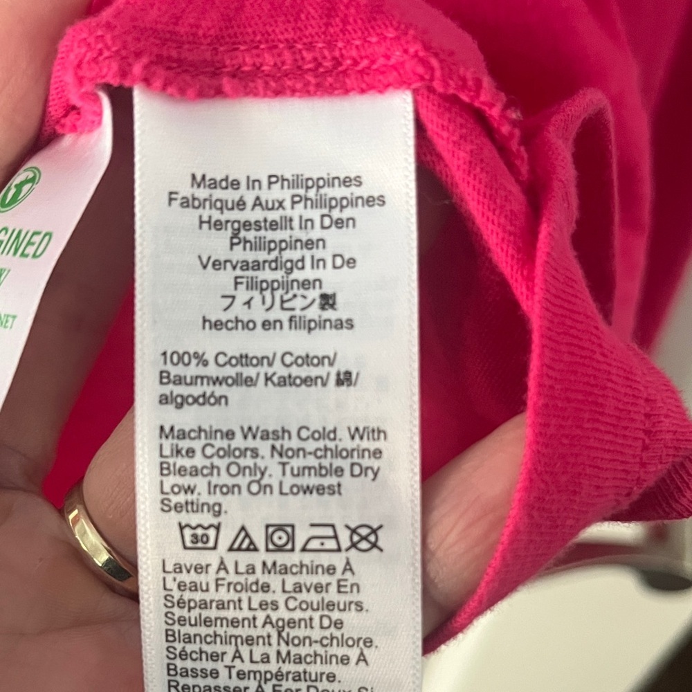 J. Crew Pink Girlfriend Tee Long Sleeve Sz small 100% Cotton - Picture 4 of 6